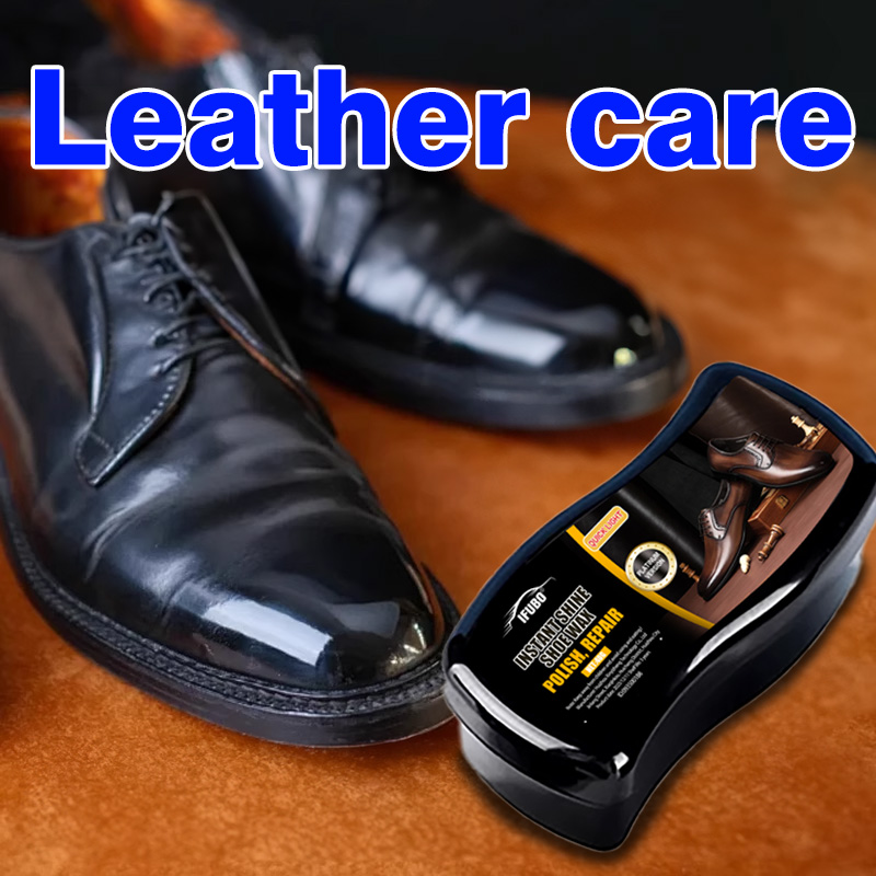 Leather Shoe Polish - Spugna lucidante istantanea Ifubo per scarpe,